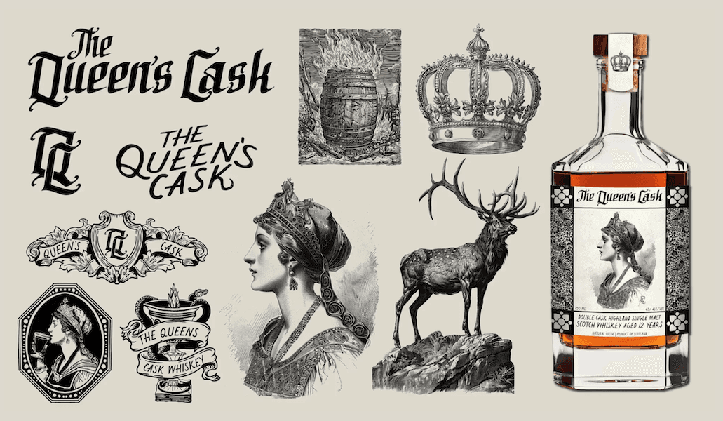 The Queen's Cask Brand Kit