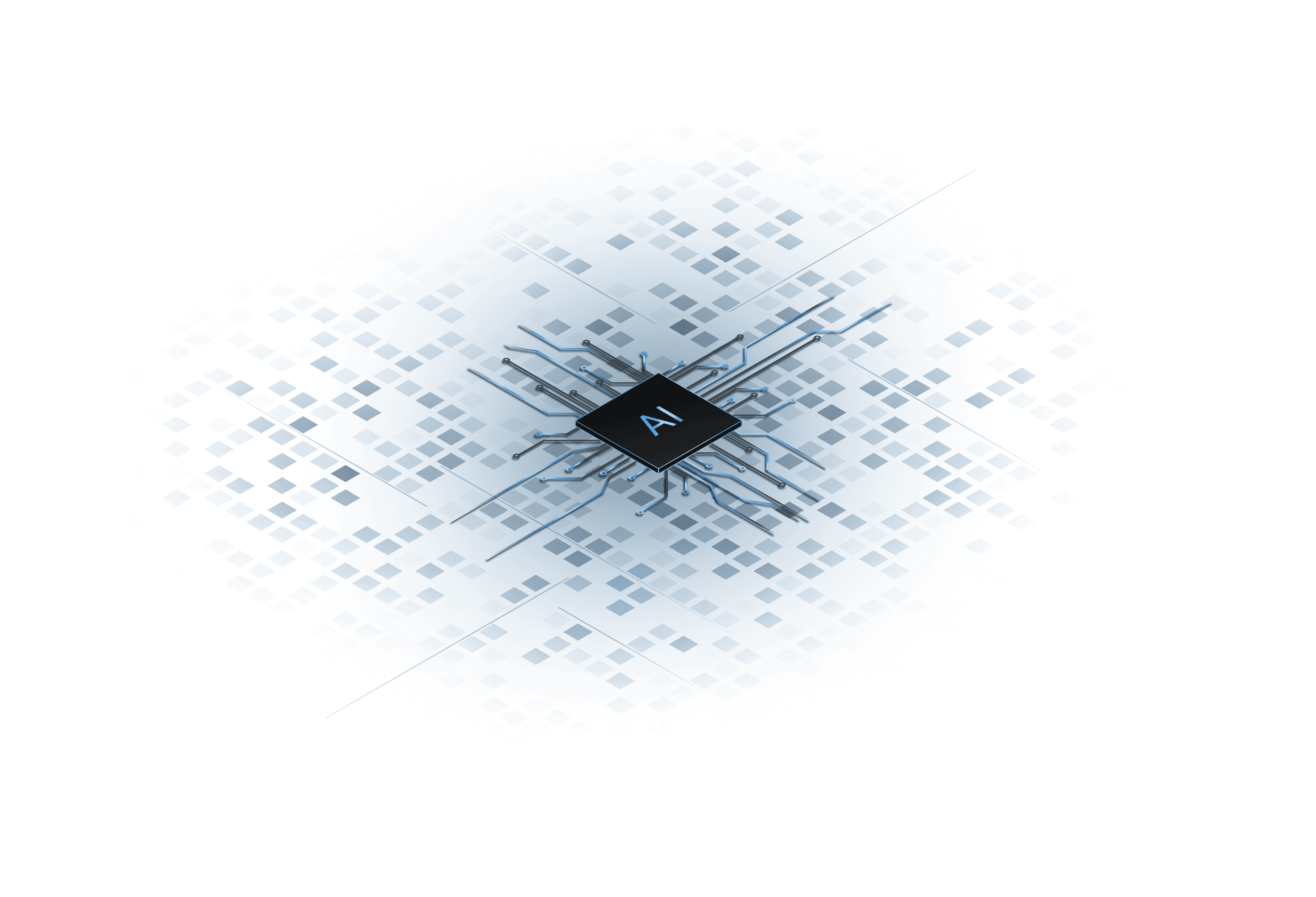 Powered AI Chip Background
