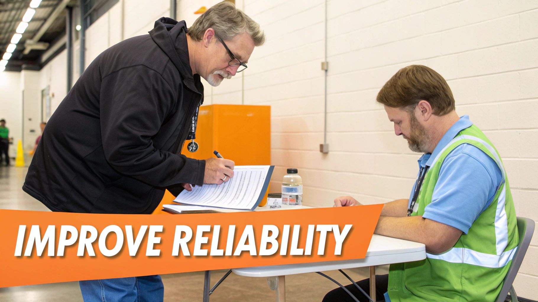 Image of a person carefully adjusting a piece of equipment, symbolizing precision