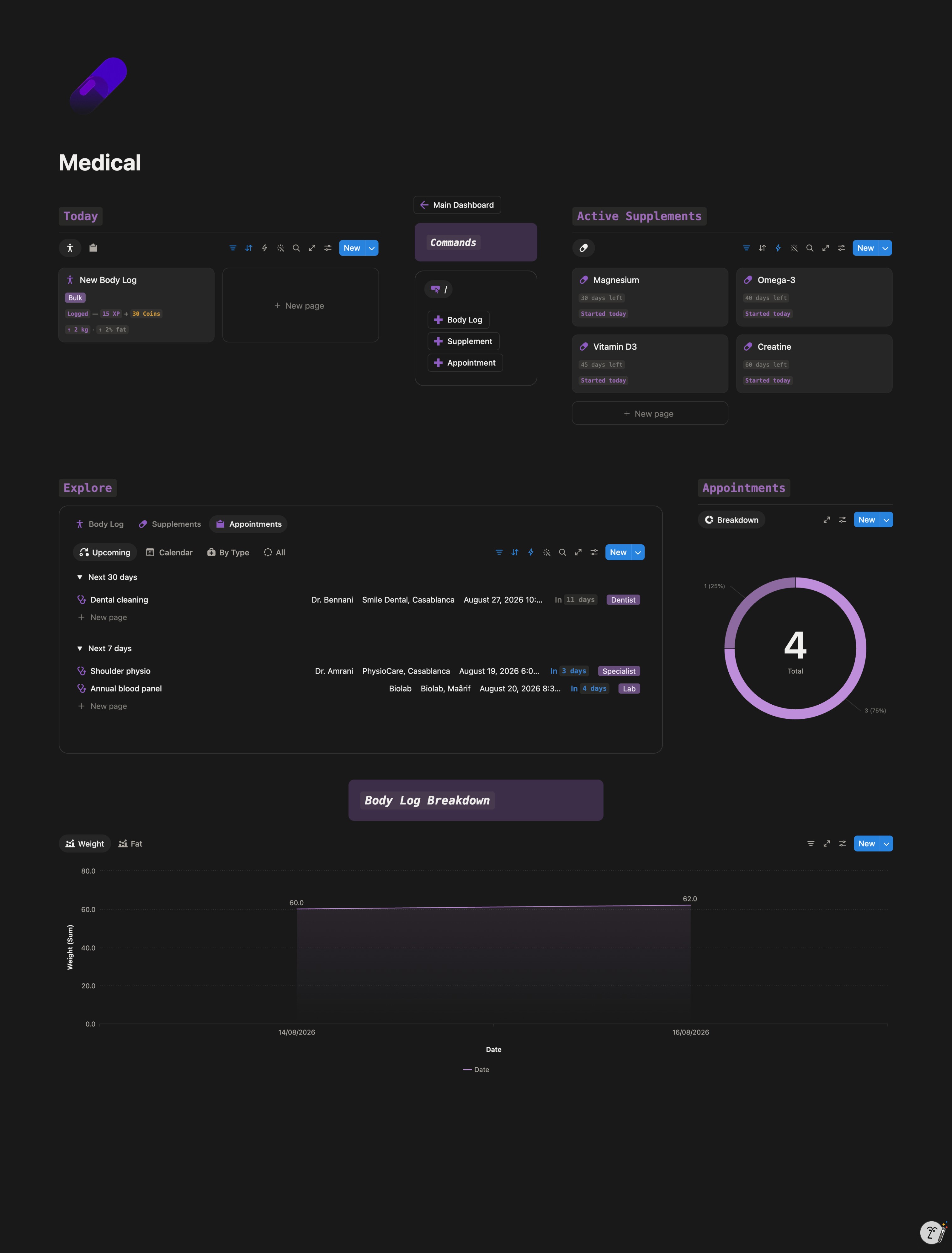 Notion SB7 Medical Page