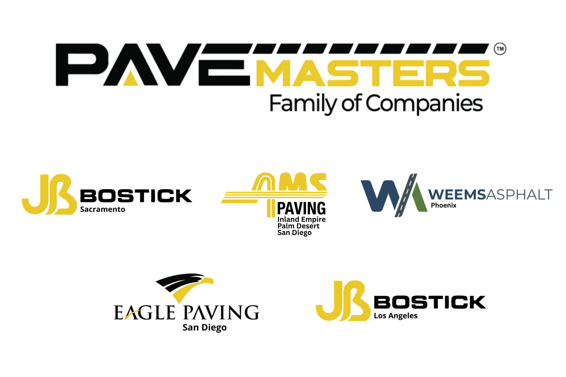 PaveMasters family of companies logos