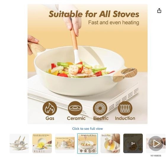 Example of a product showing its benefits