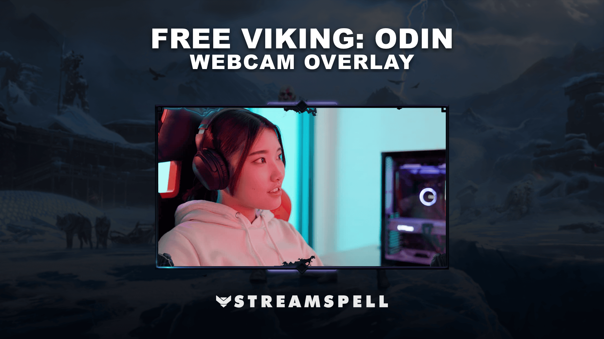FREE Viking: Odin Webcam Overlay by StreamSpell