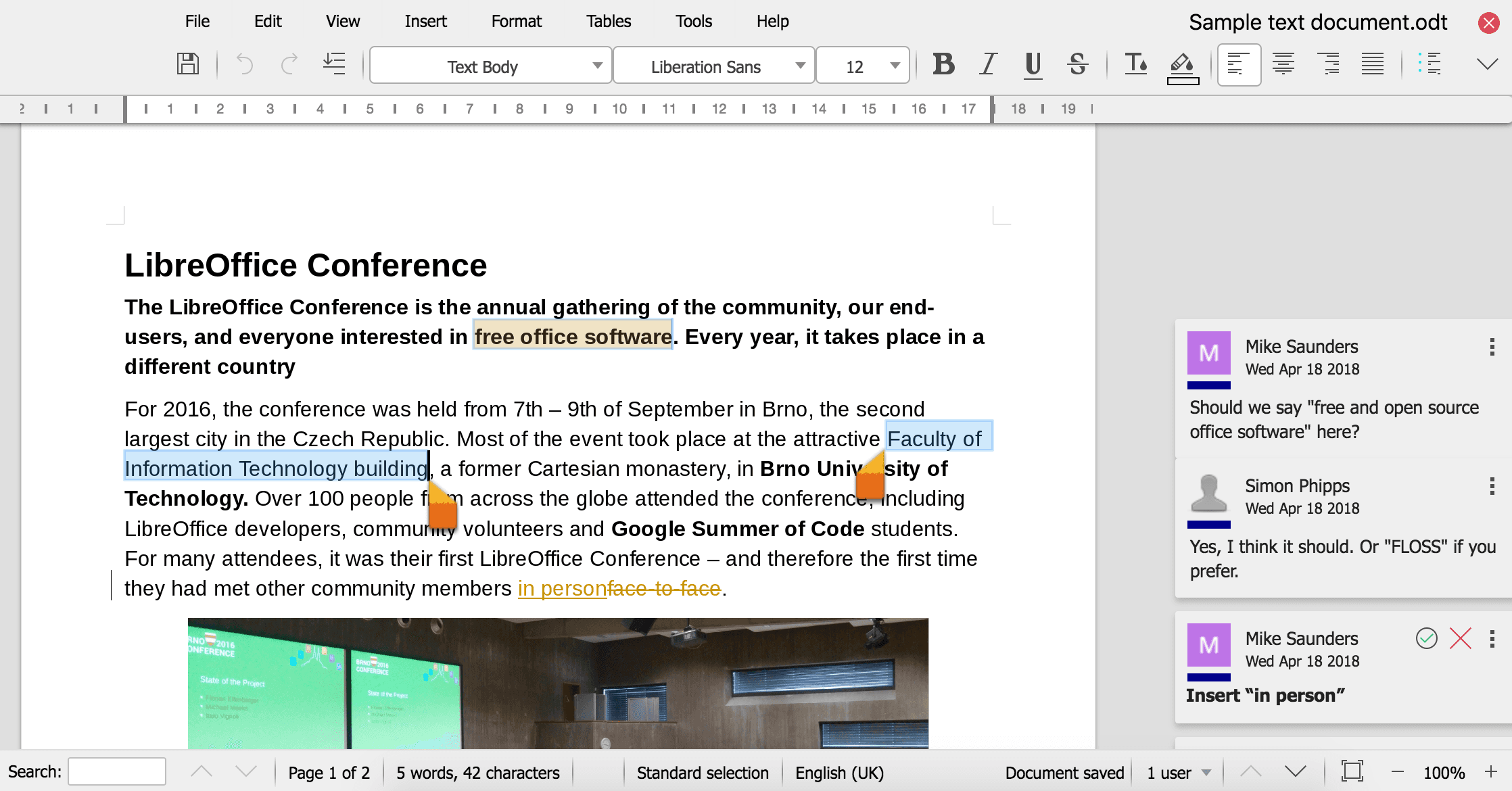 LibreOffice app screenshot