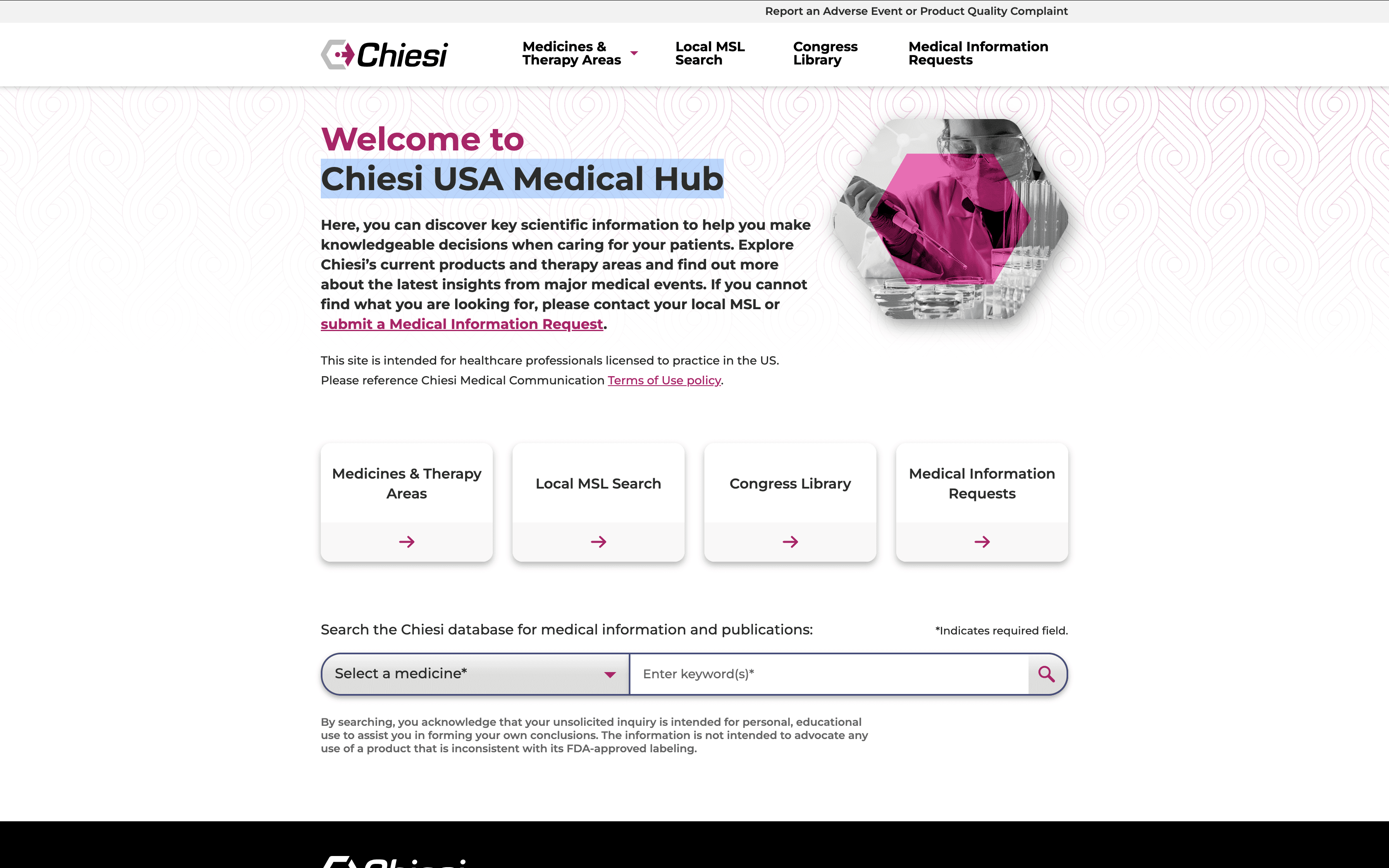 Thumbnail of the homepage of the Ask Gilead website