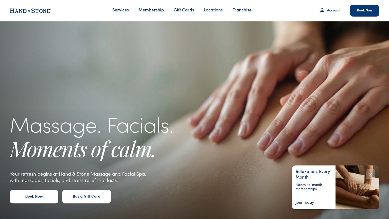 Hand & Stone Massage and Facial Spa Gift Card