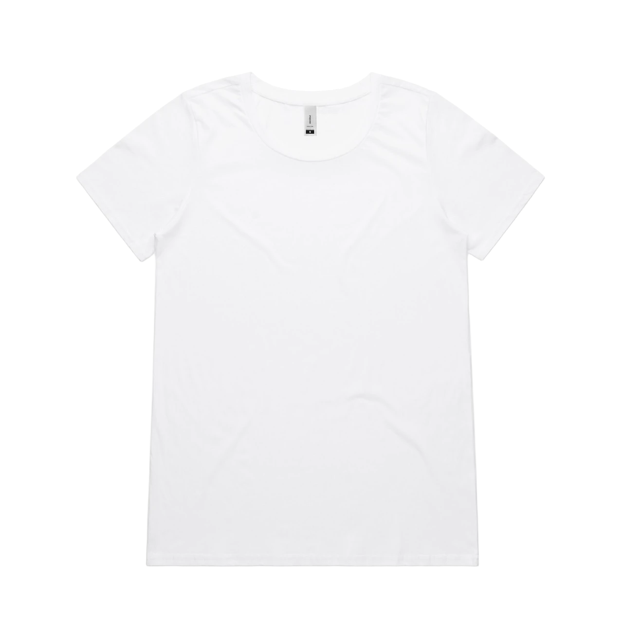 Women's Shallow Scoop Tee, printed by Bendigo Graphics
