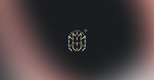 An illustration of an open book on a black and pink gradient background