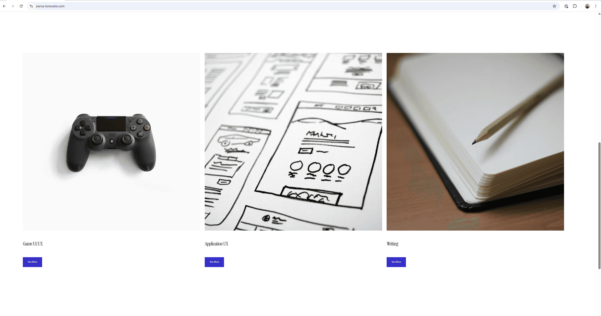 Screenshot of the old Squarespace homepage