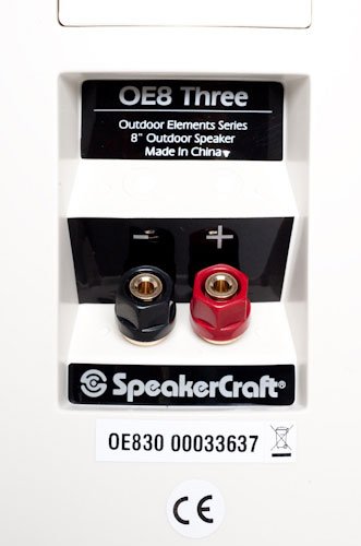 SpeakerCraft OE8 Three outdoor speaker binding posts
