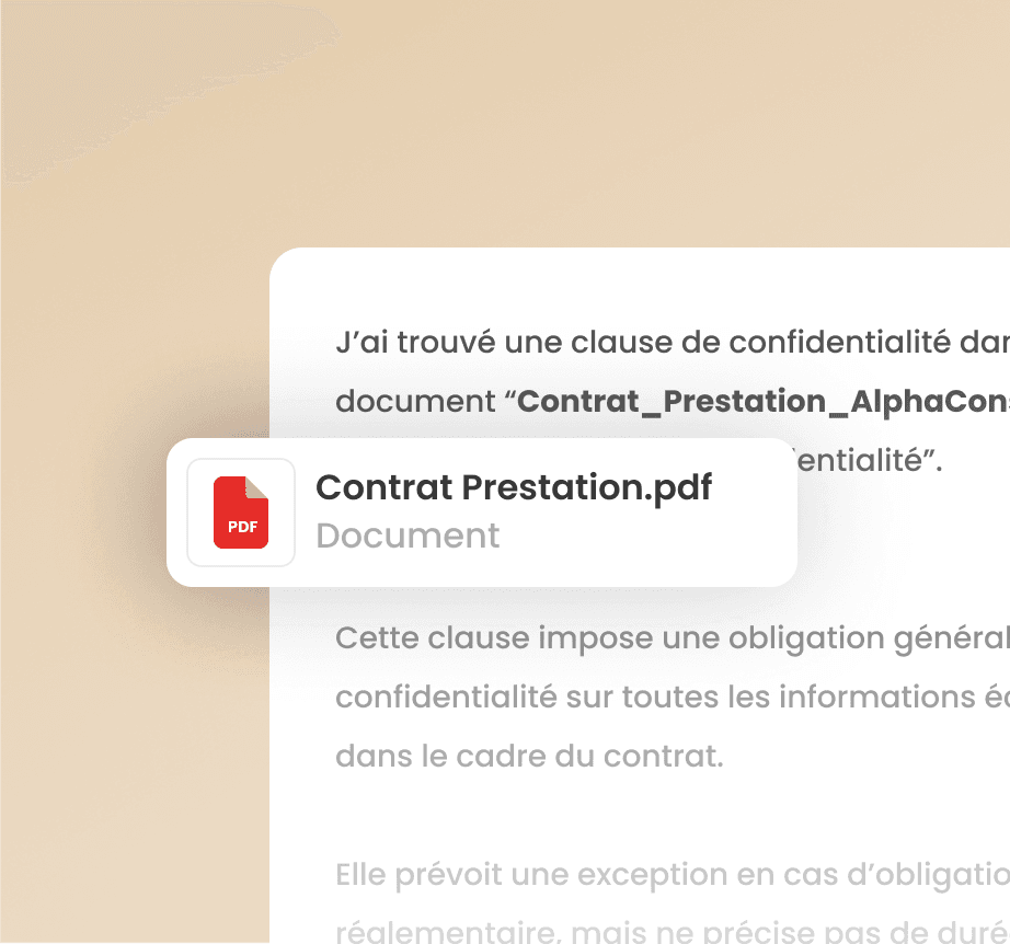 Connecté aux documents