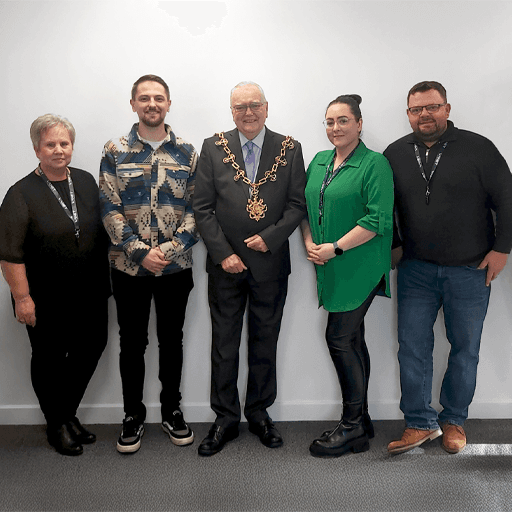 Mayor of Stockton-on-Tees with Apprentice Managers