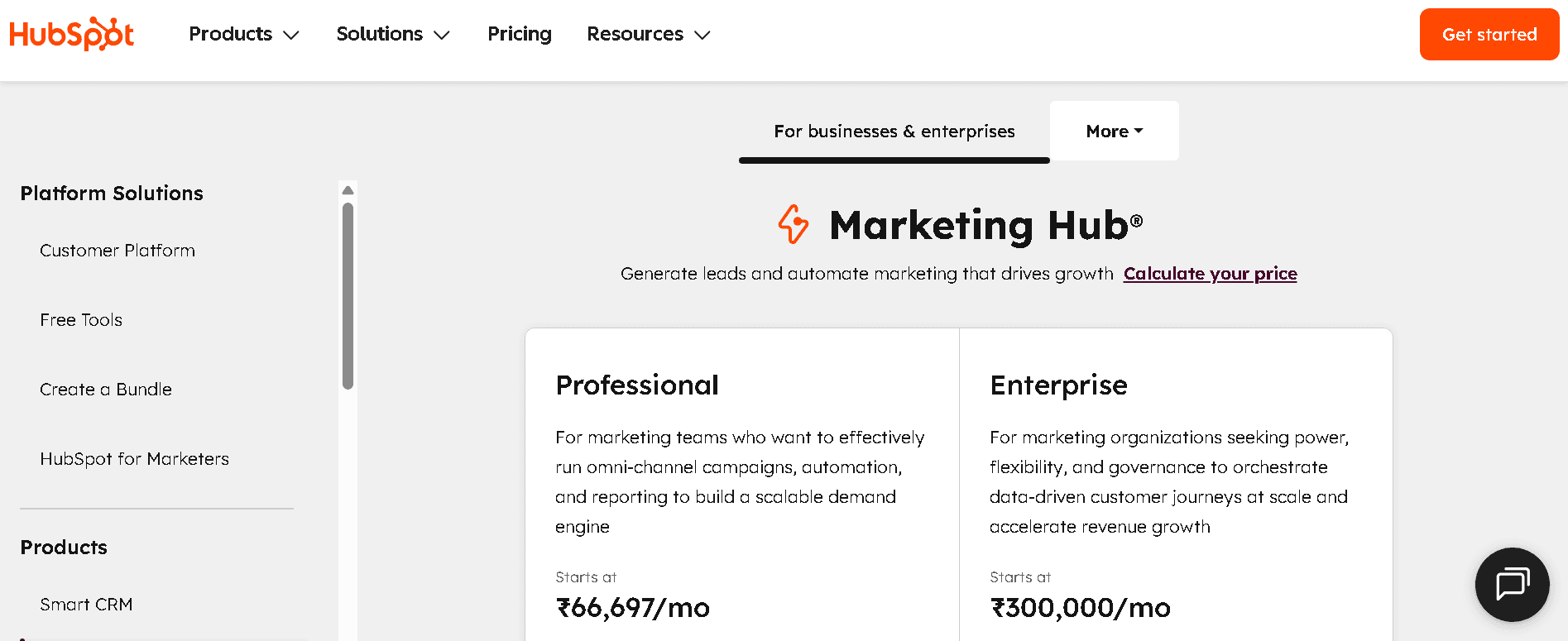 HubSpot Sales Hub Pricing