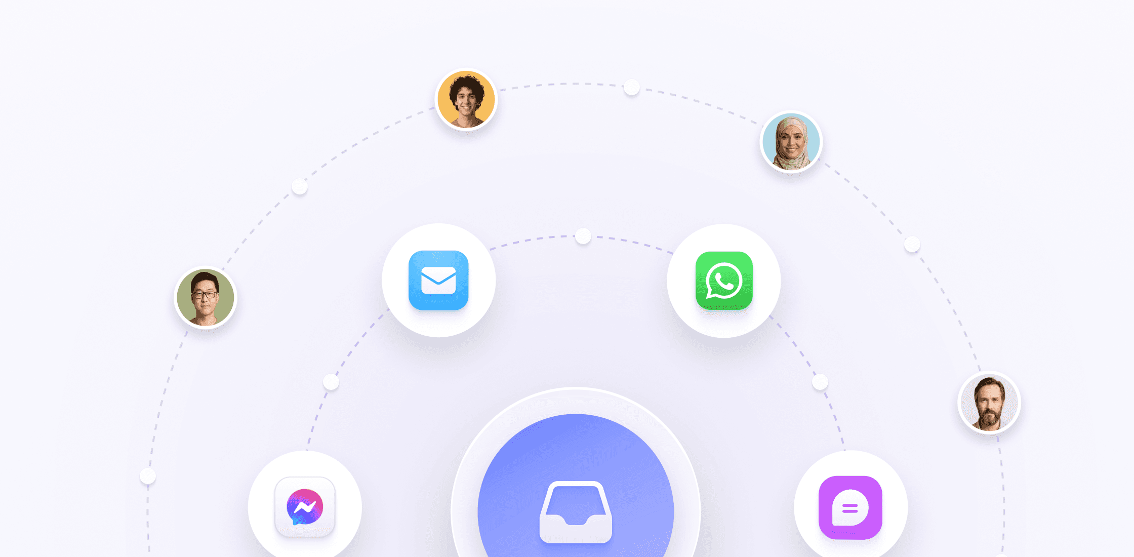 AI travel chatbot welcoming guest with sunset resort image and booking options
