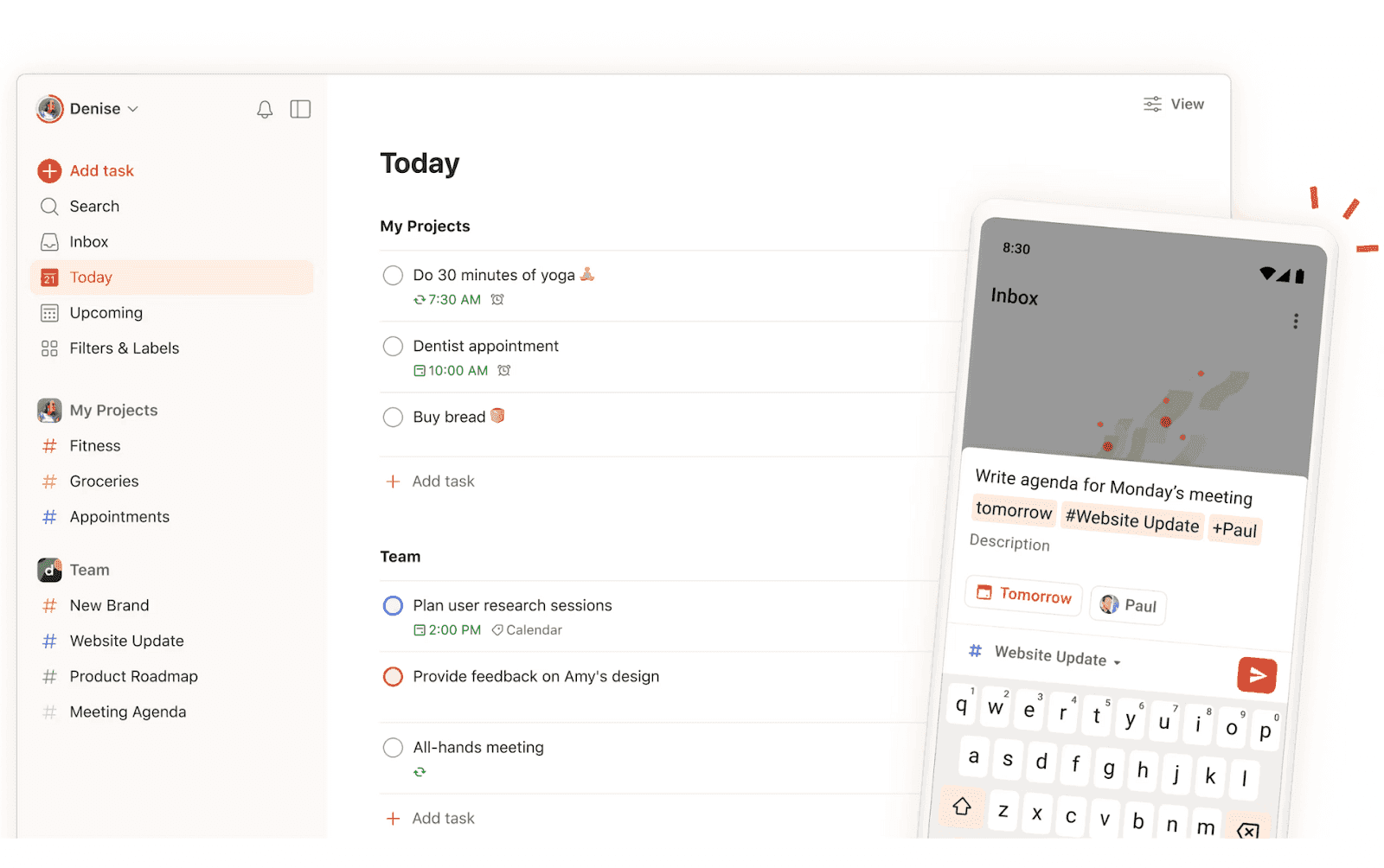 task management in todoist