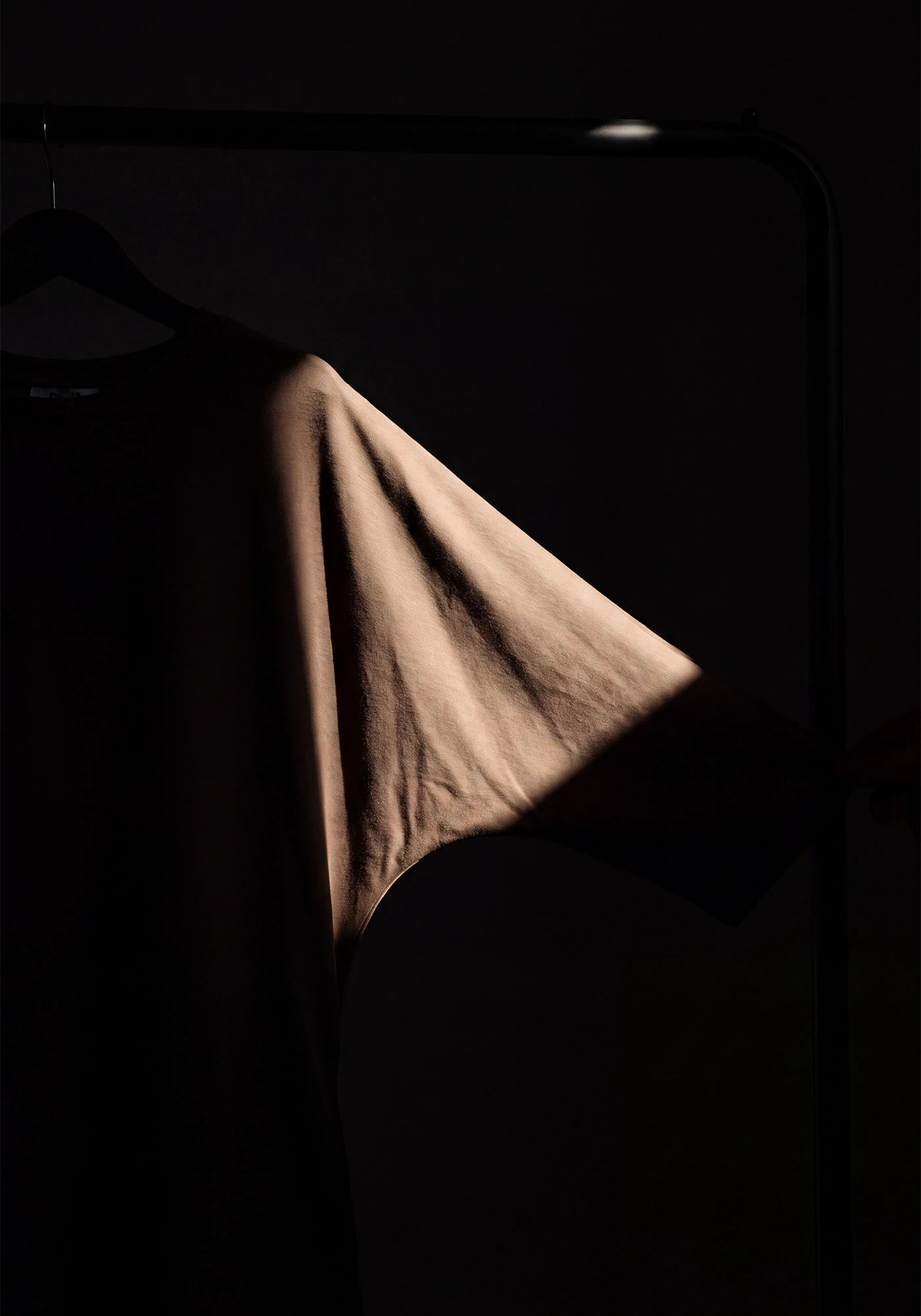 AI-assisted art direction study: brown fabric in close-up