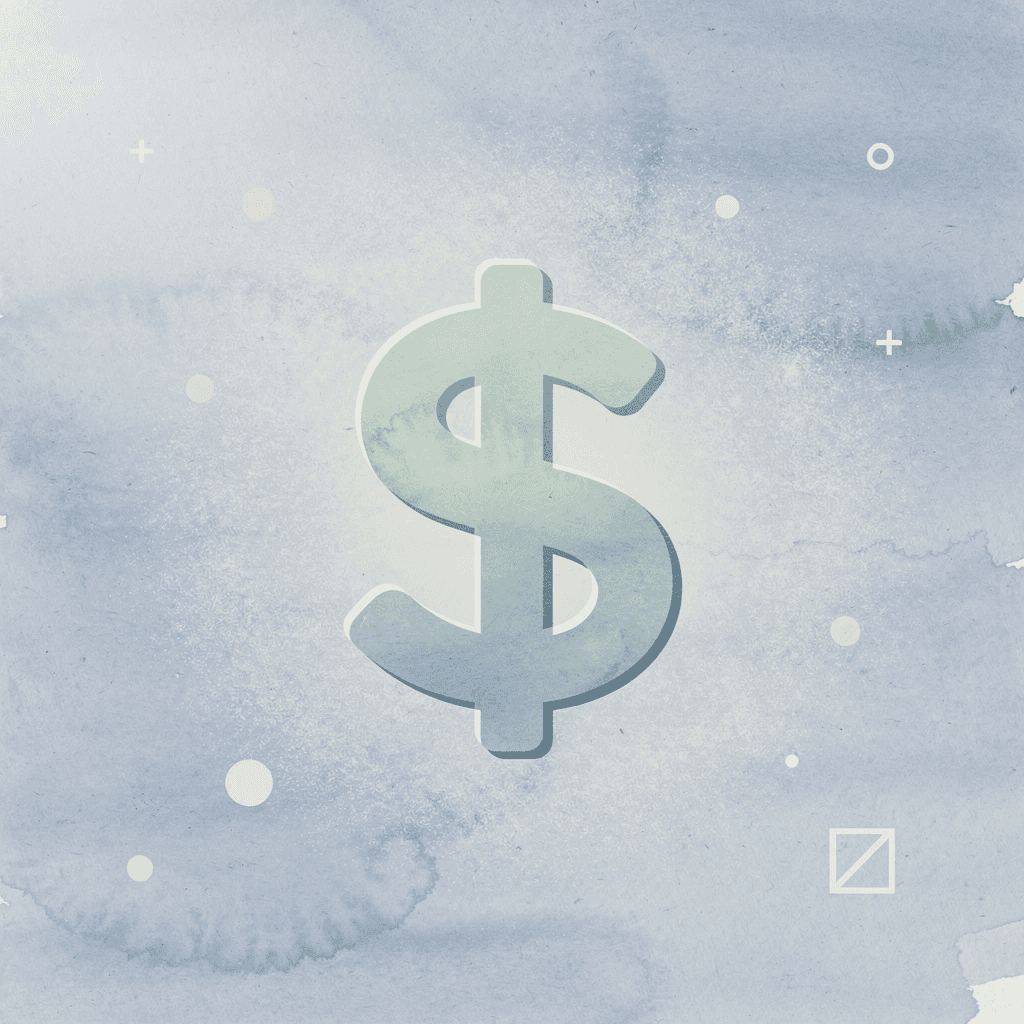 Dollar sign representing transparent pricing - How to Design a Hoodie