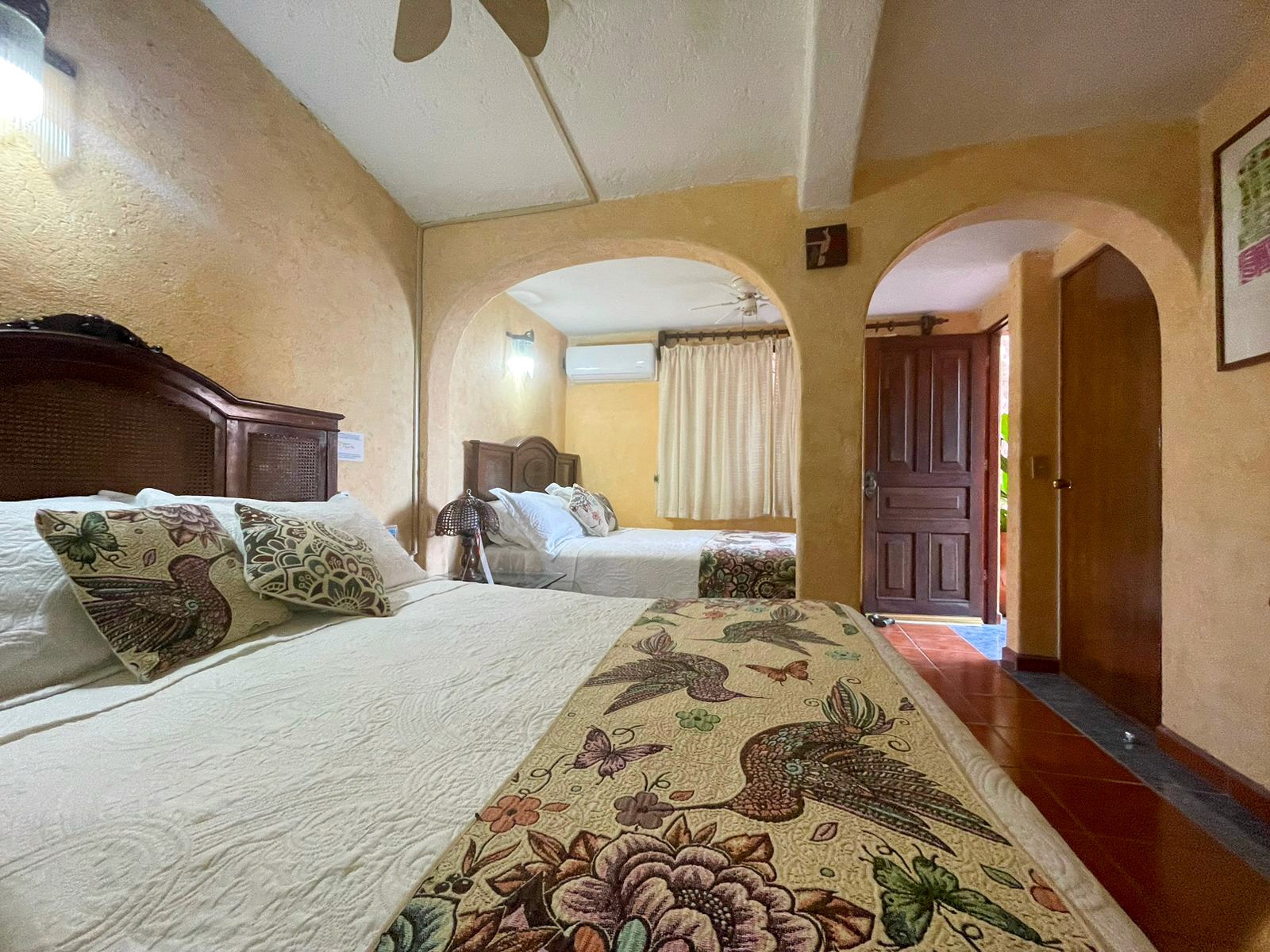 white and brown kitchen cabinet