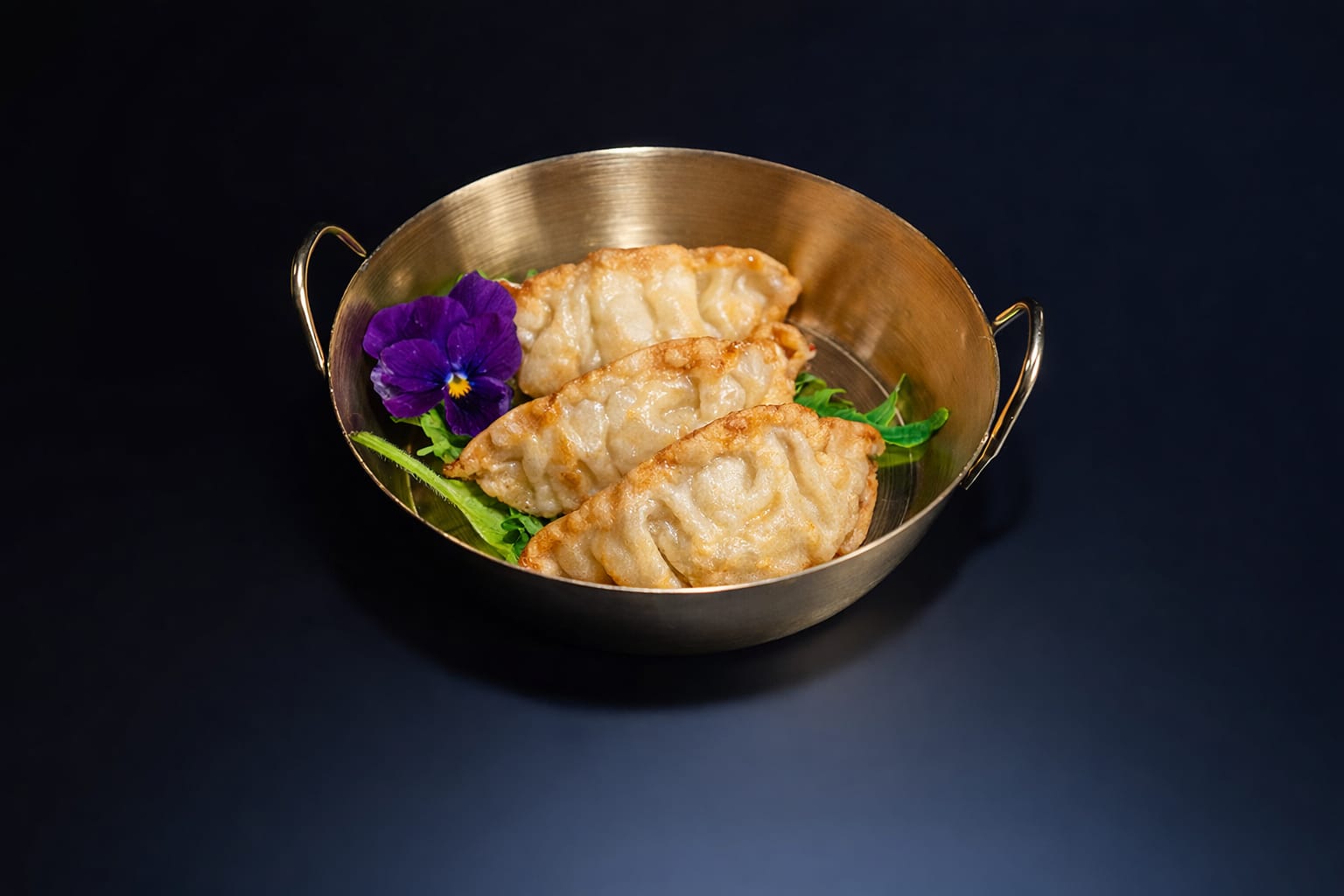 3 orange and white ceramic jars