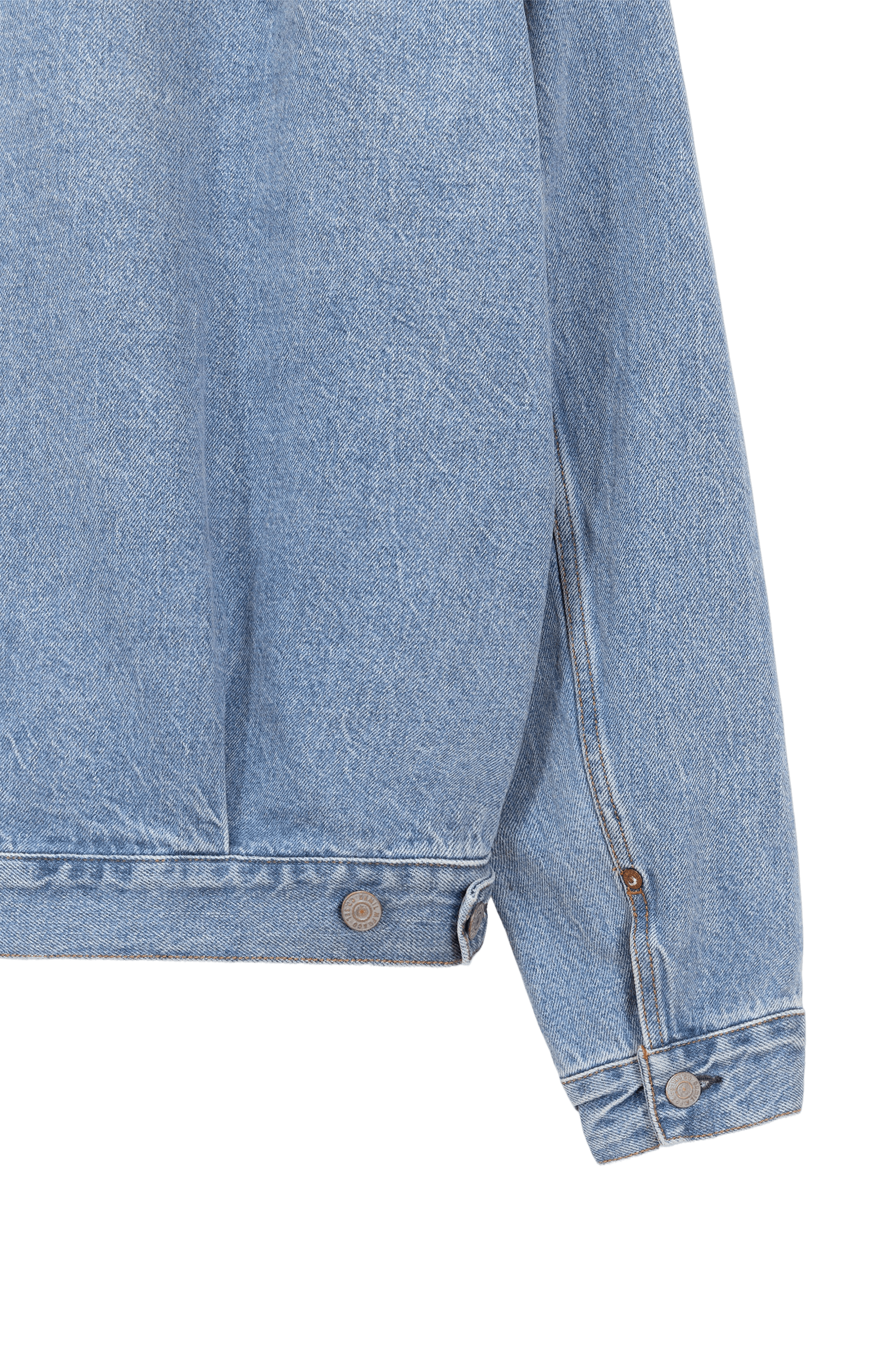 close up image of the back of jean jacket