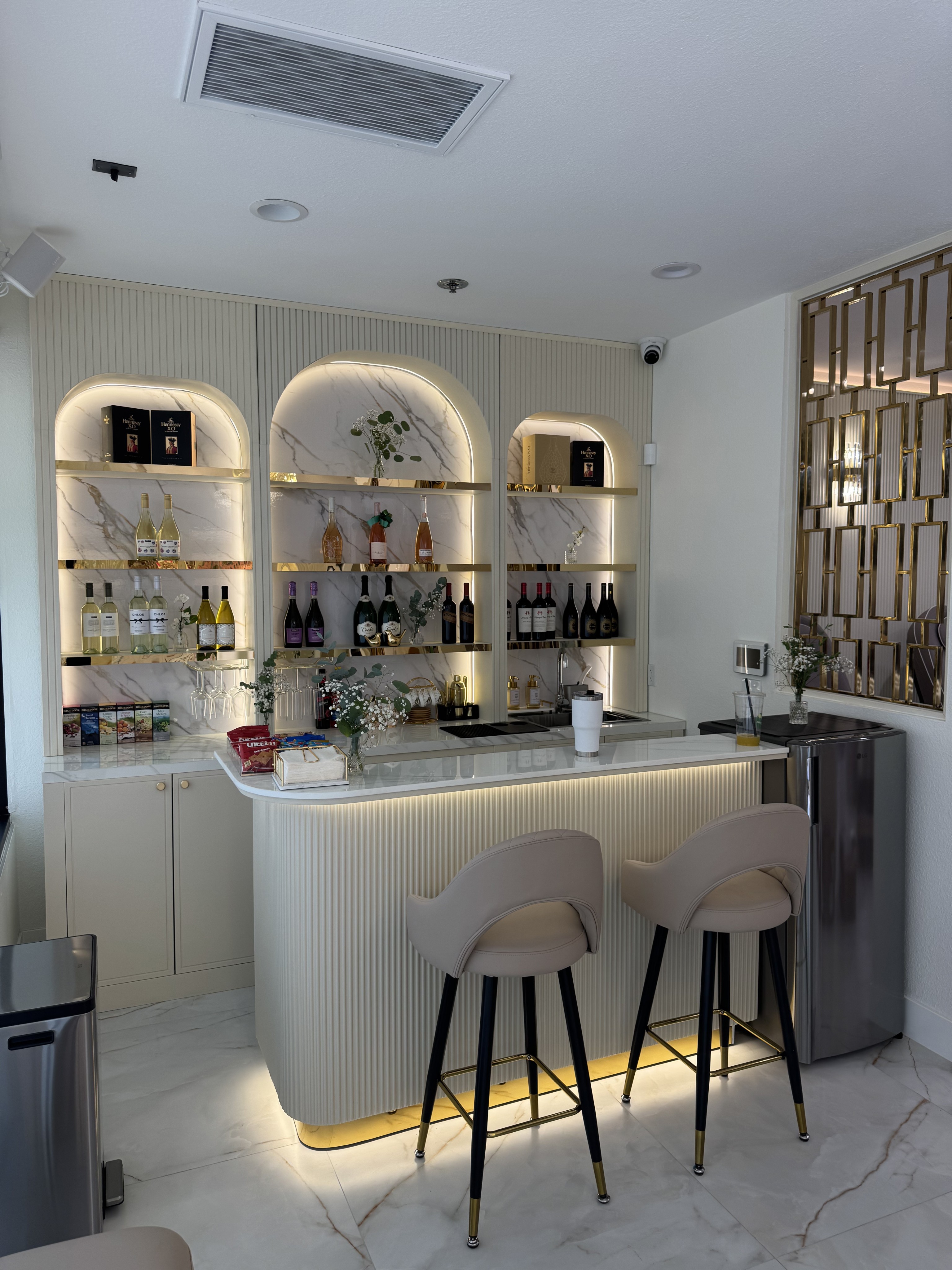 Custom tea shop counter and front service area – Karak Boba