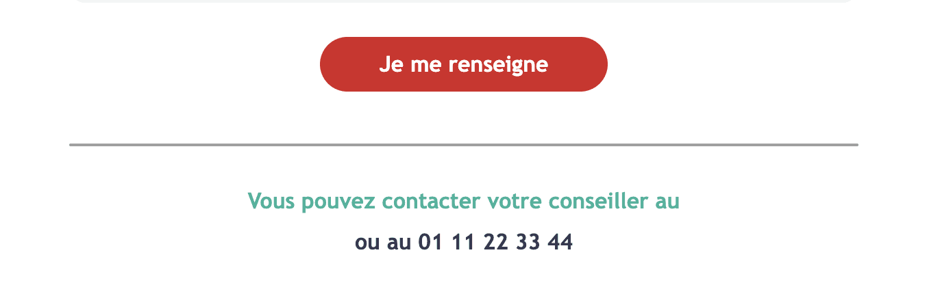 Insertion numéro dédié