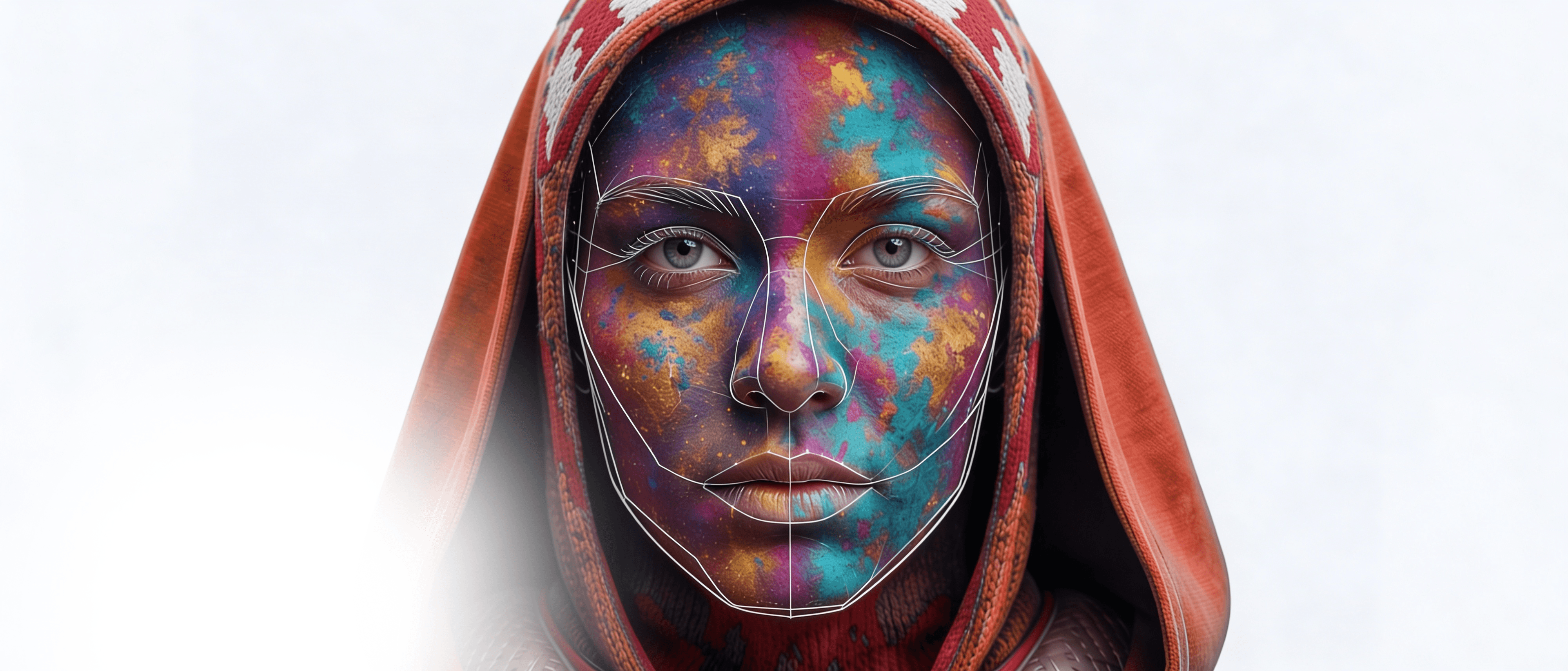 Lady with Design wireframe
