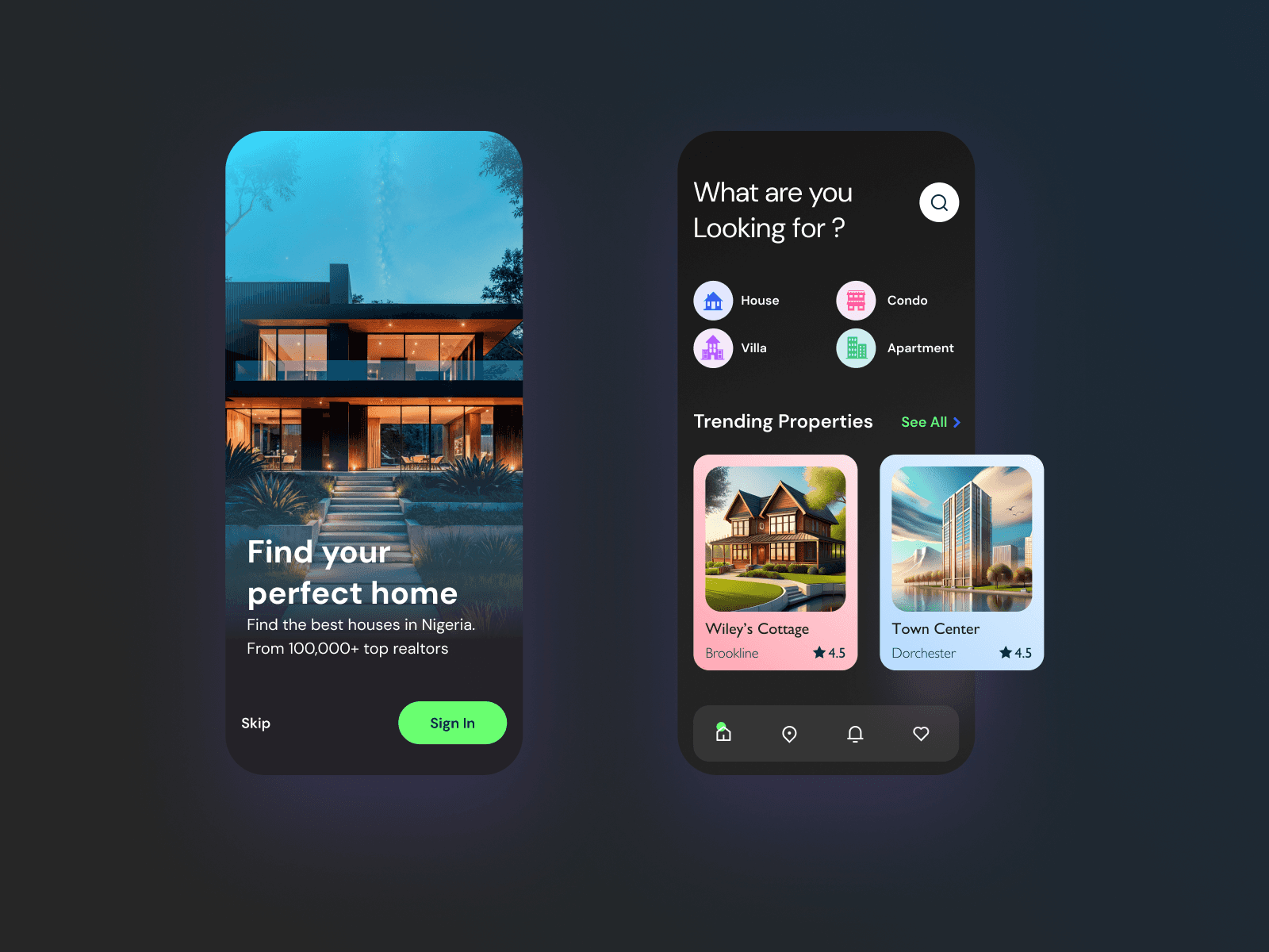 Example work of framer development