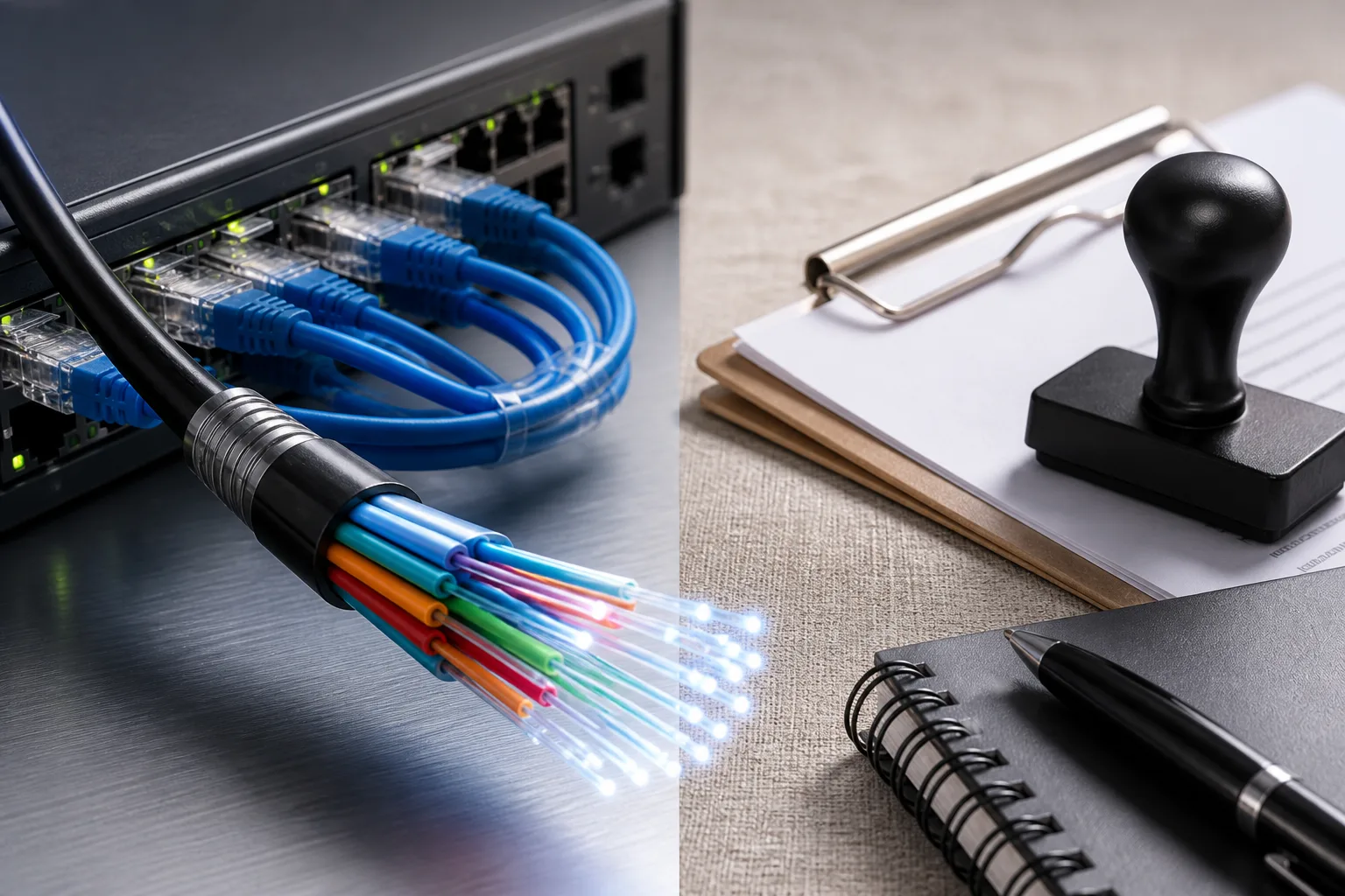 internet access by the operator of the wired infrastructure