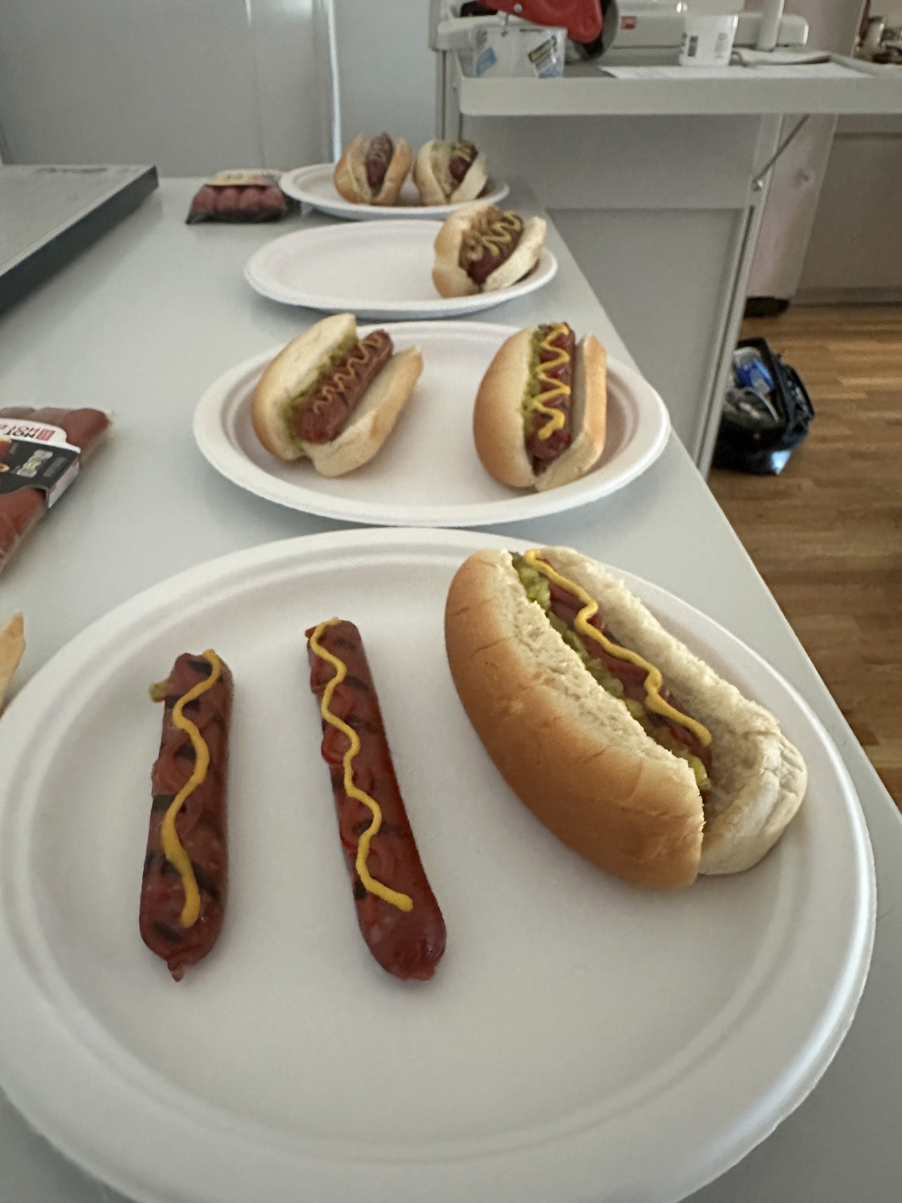 Food preparation behind the scenes for Oscar Mayer NotHotDogs and NotSausages