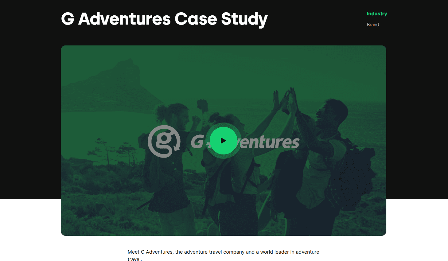 g adventures tiktok marketing case study