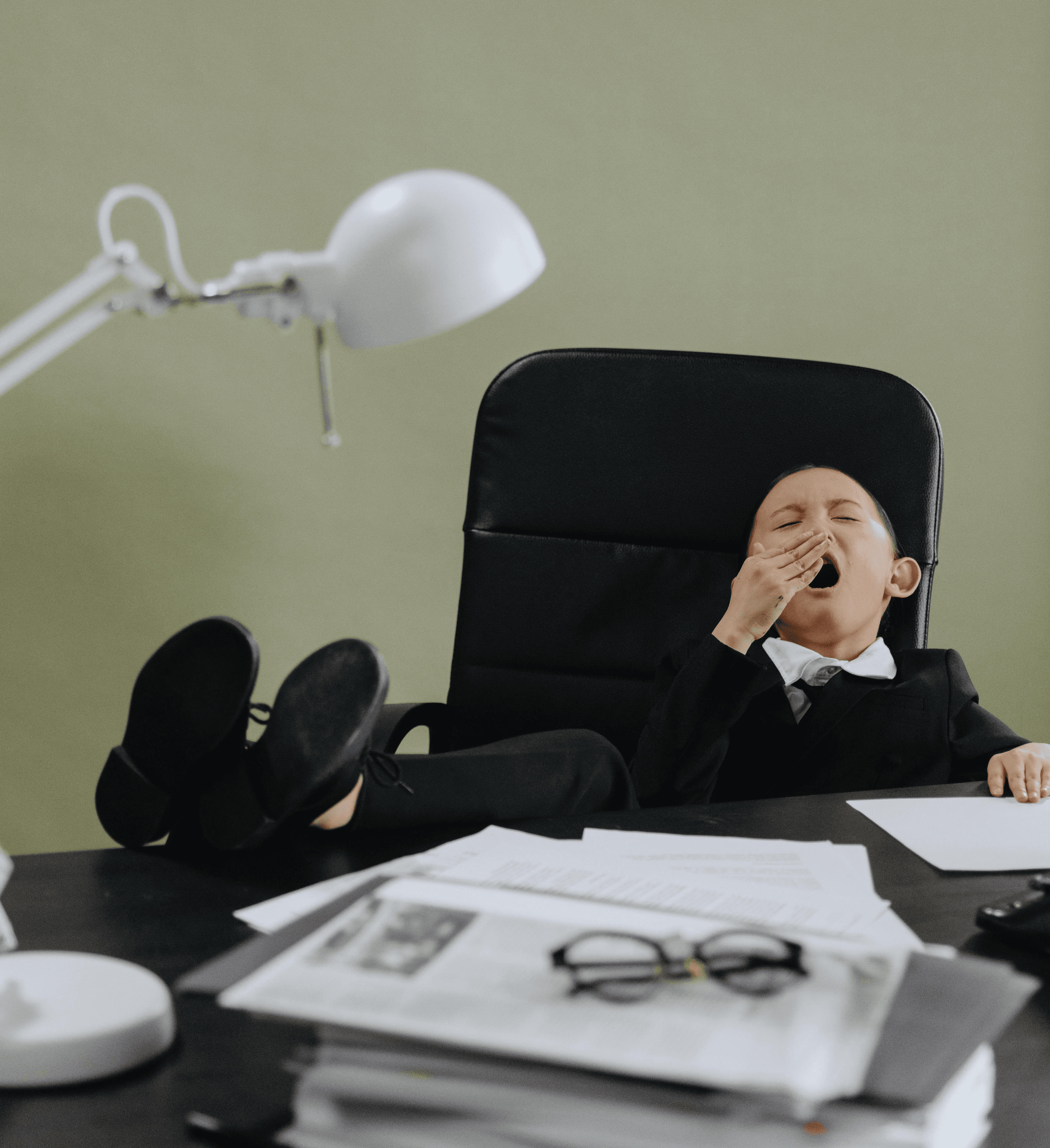 Sales woman relaxing on sofa couch during phone call