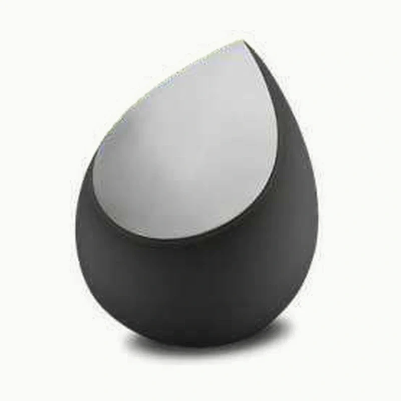 Drop Urn — Black / Brushed Pewter — original supplier catalogue image