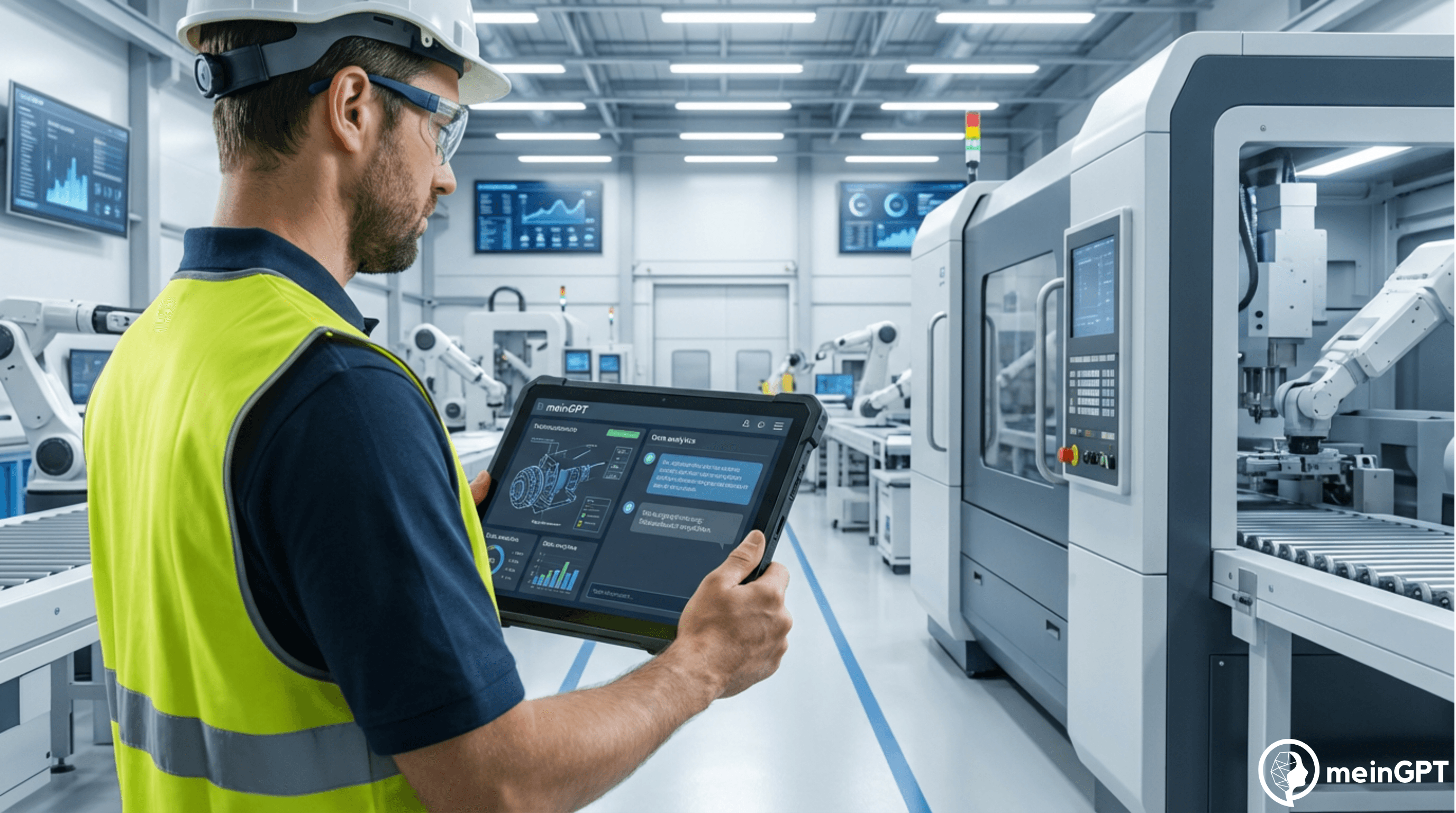 Industrielle Anwendung von KI-Software in der Produktion