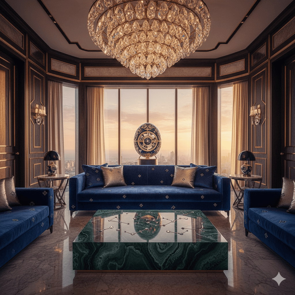 Jacob & Co inspired luxury apartment interior design M3M J&C