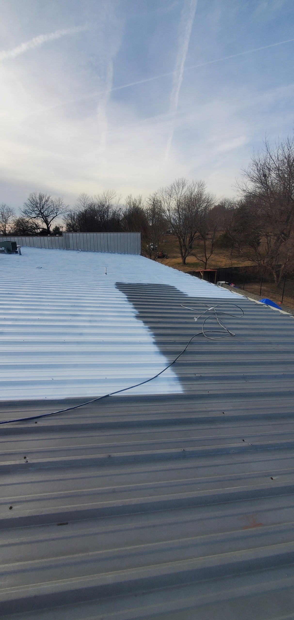 Commercial Roof Coating application