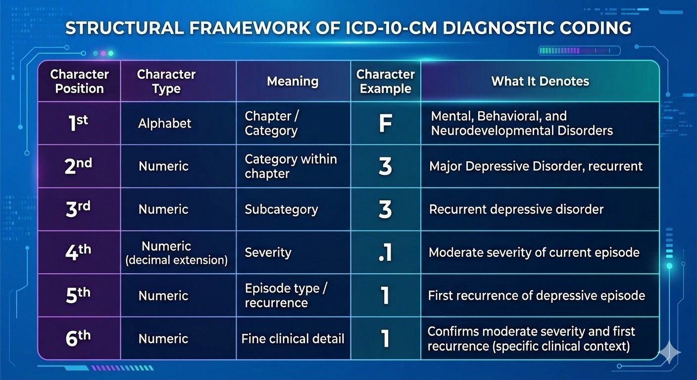 Structural Framework of ICD-10-CM Diagnostic Coding
