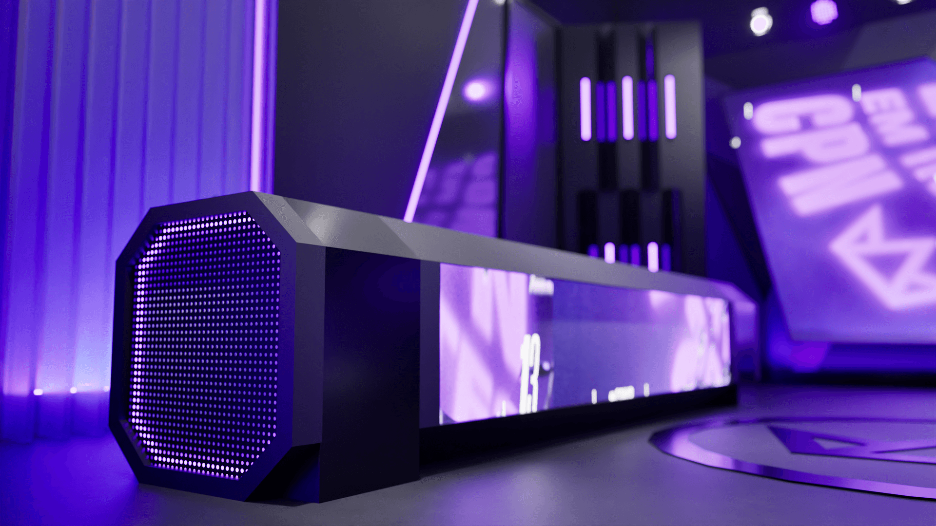 Animated NFA brand identity introducing the platform as a next-generation esports experience.