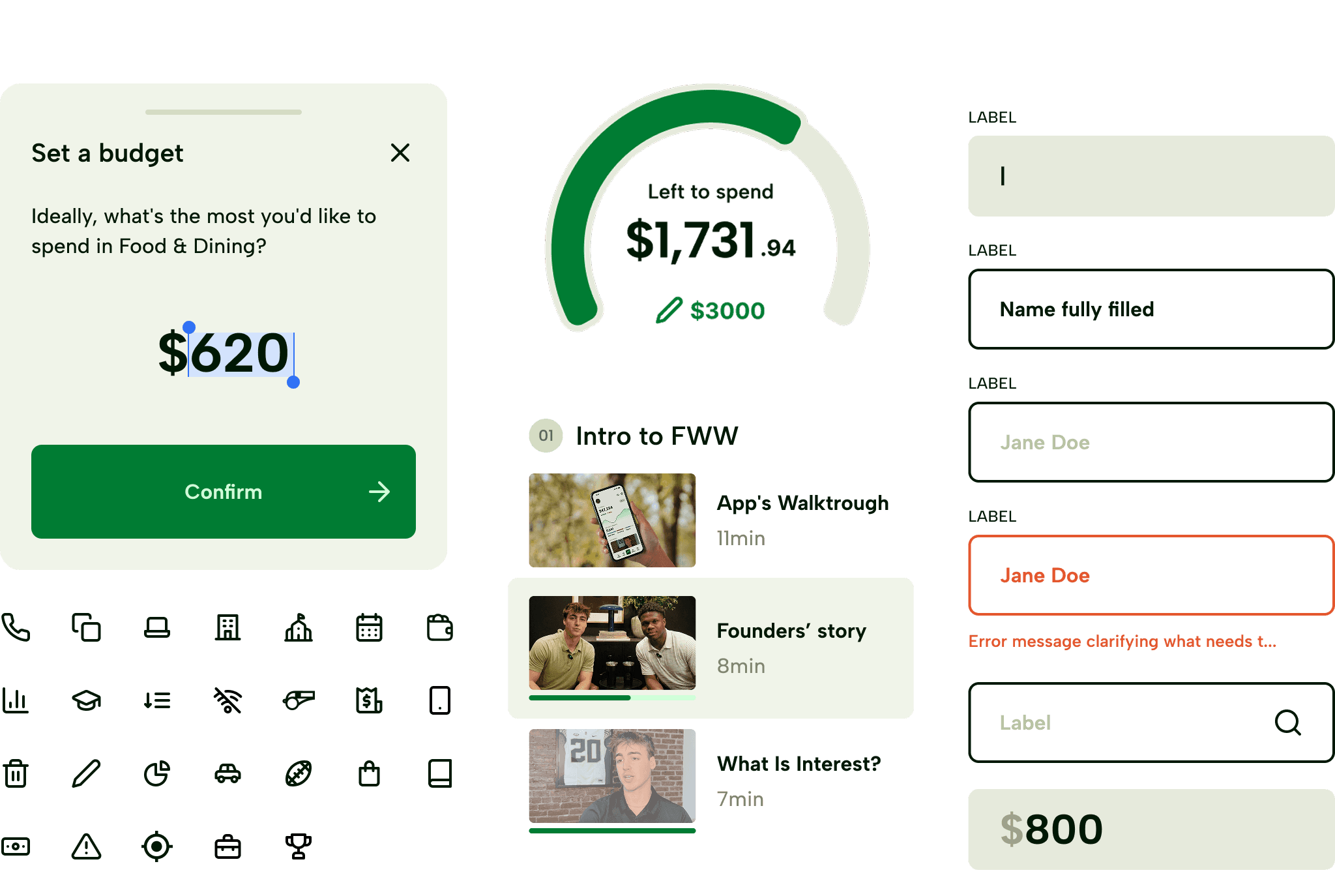 Cooklist's mobile app recipe cards