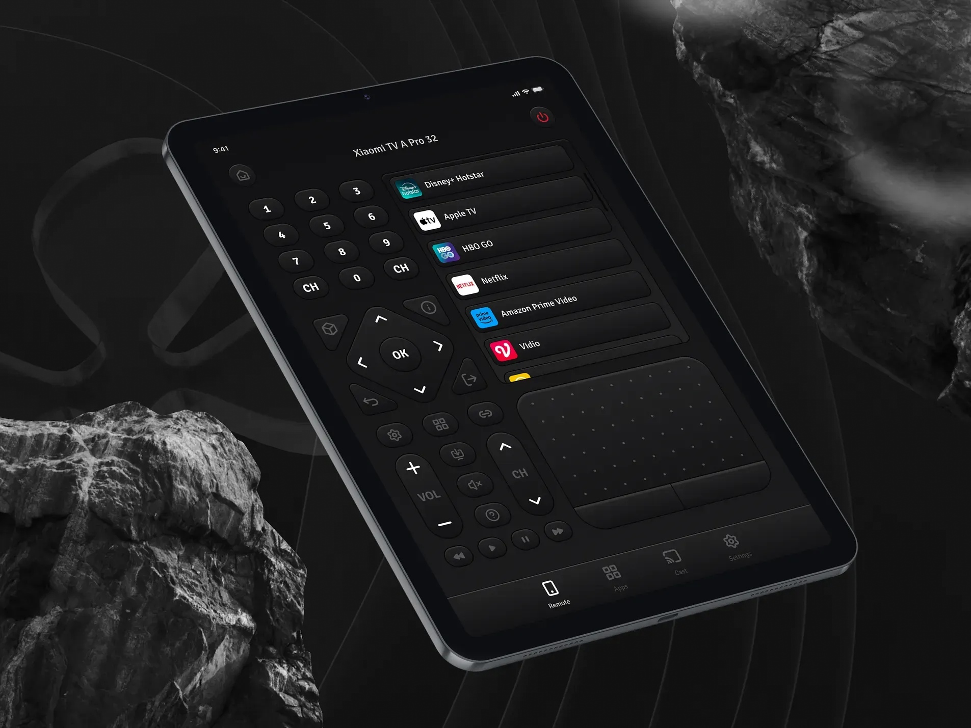 Image of Omnimote Tablet App Design