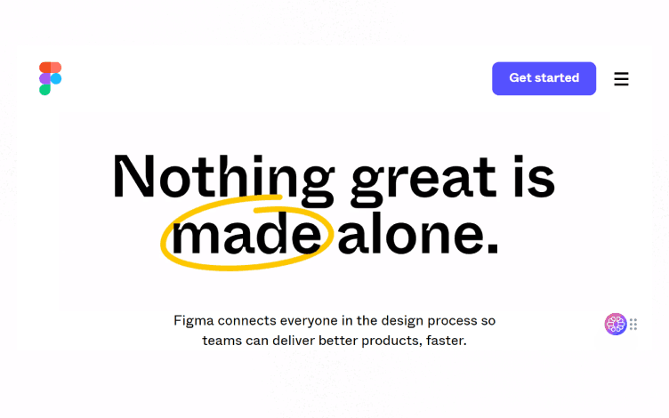 Figma homepage