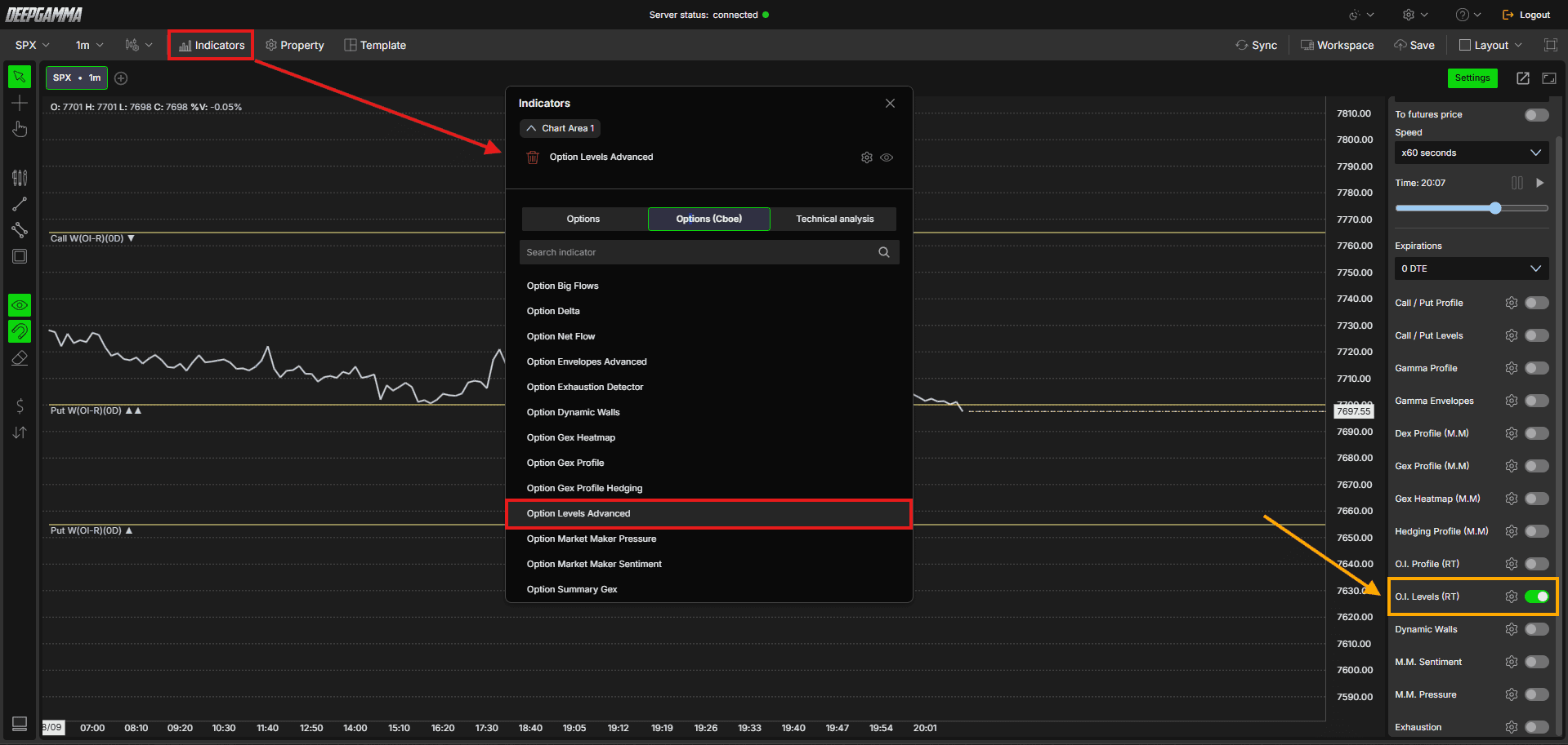 Option Levels Advanced - DeepGamma Web. How to Add Option Levels Advanced screenshot 2.