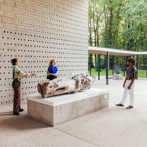 彫刻庭園の訪問者