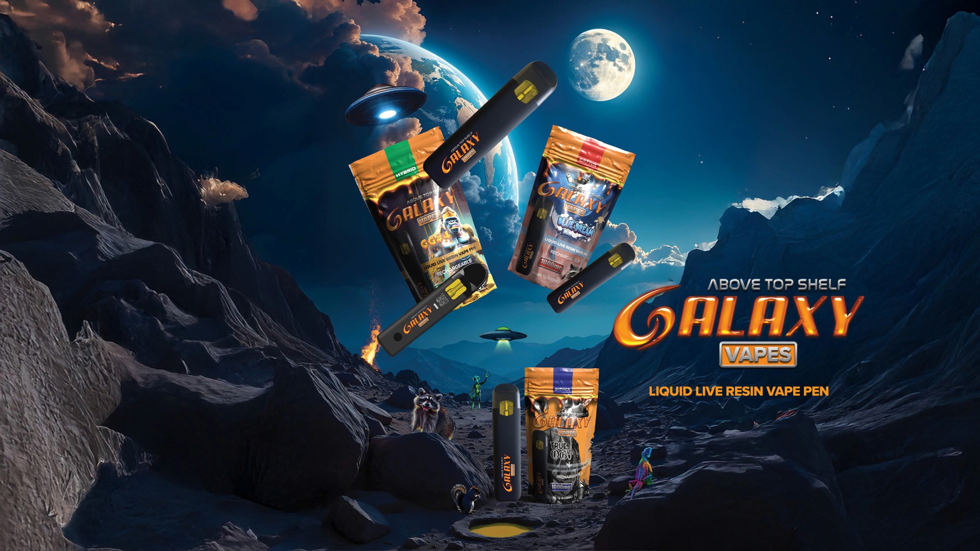 Pastel ice cream packaging design with retro typography on pink background