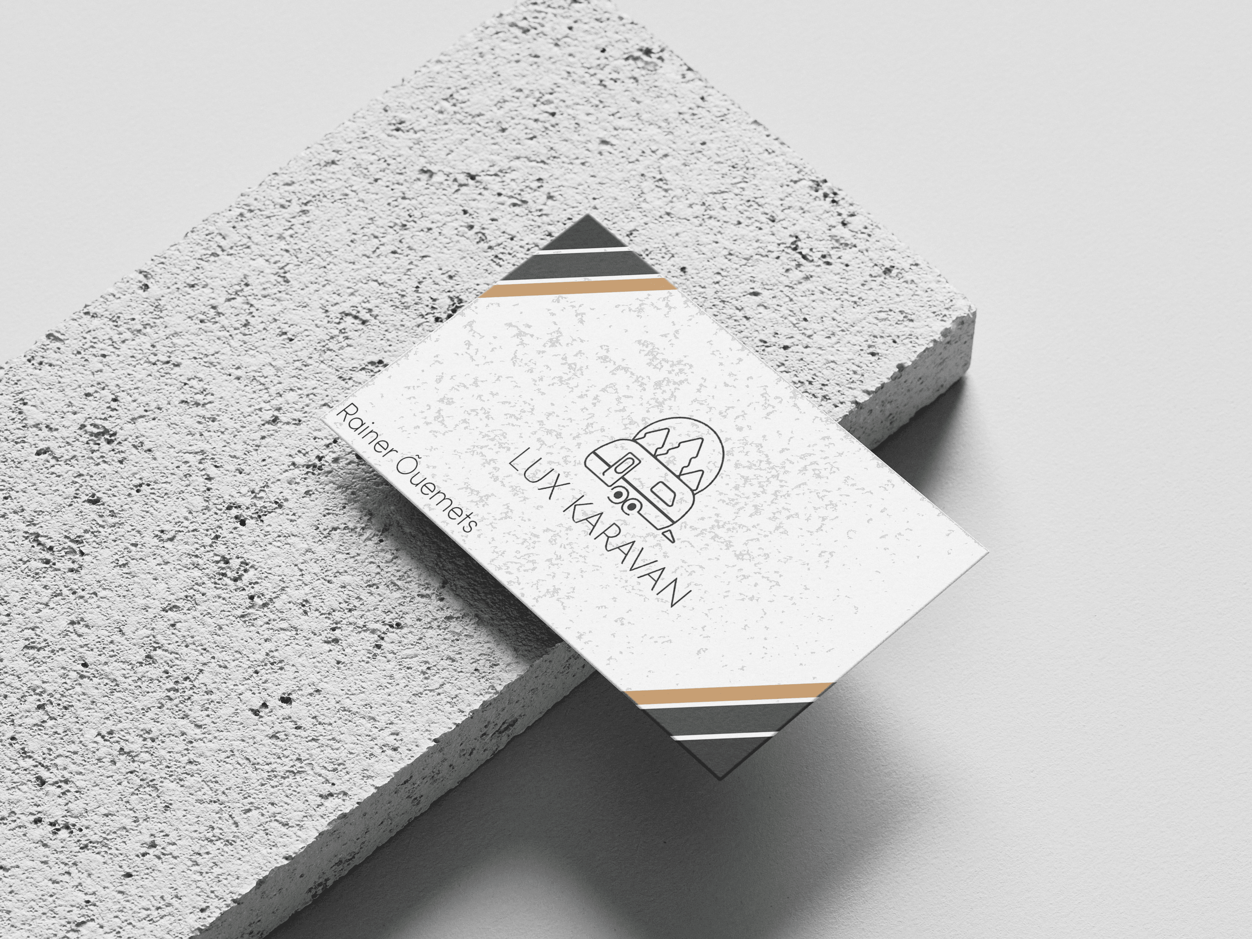 Minimalistik ärikaardi mockup