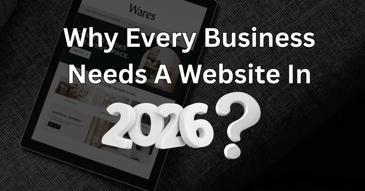 Small business owner reviewing a modern business website on a laptop