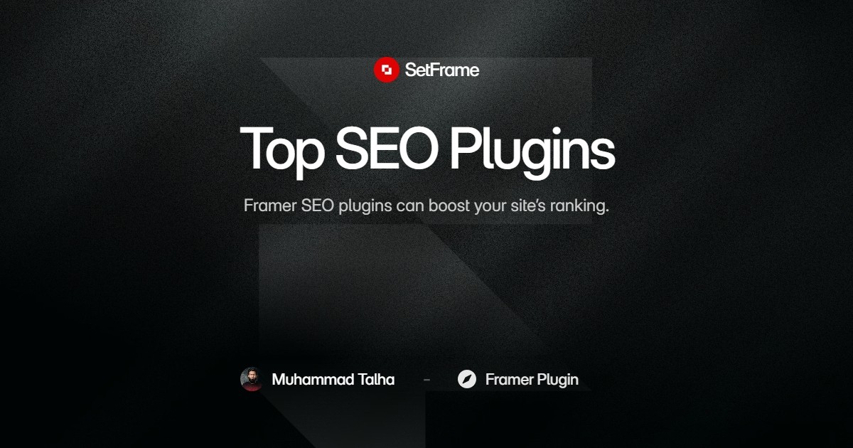 Best Framer SEO Plugins