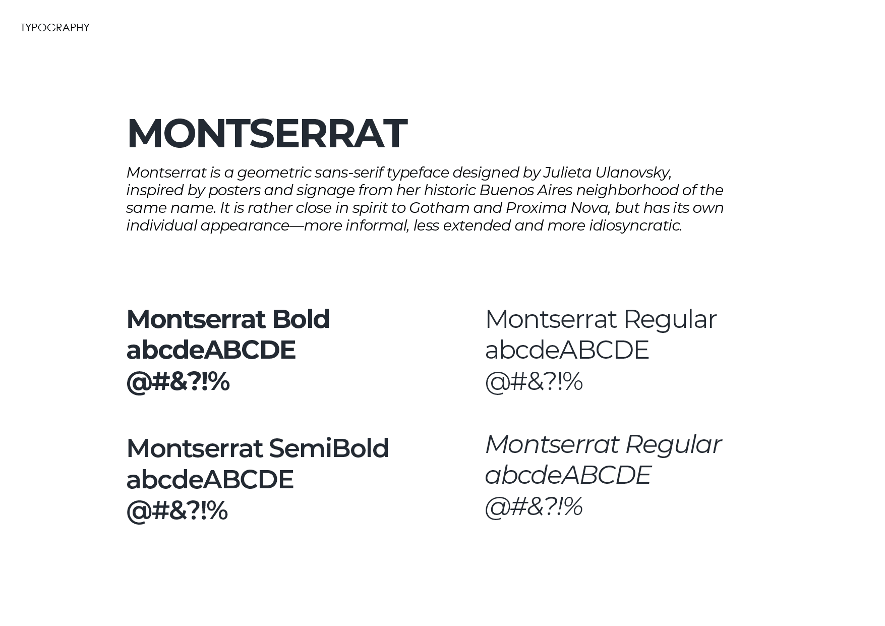 Typography