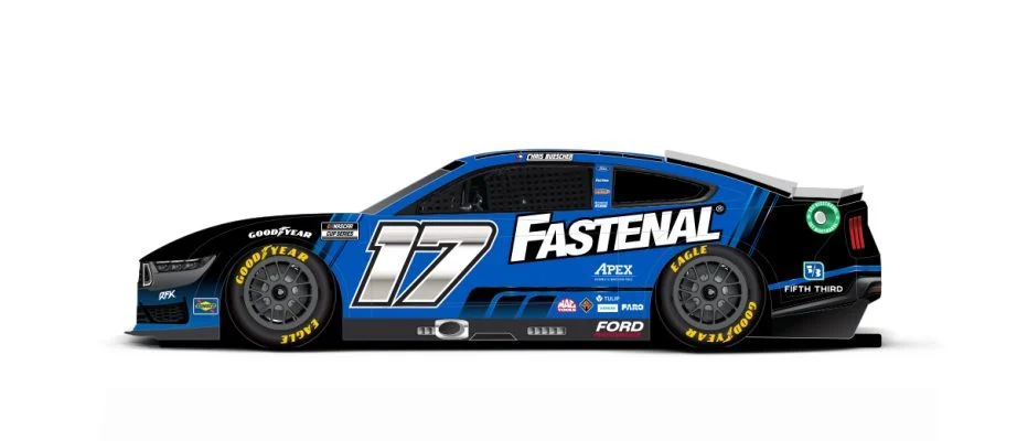 Chris Buescher will drive the No. 17 Fastenal Ford.