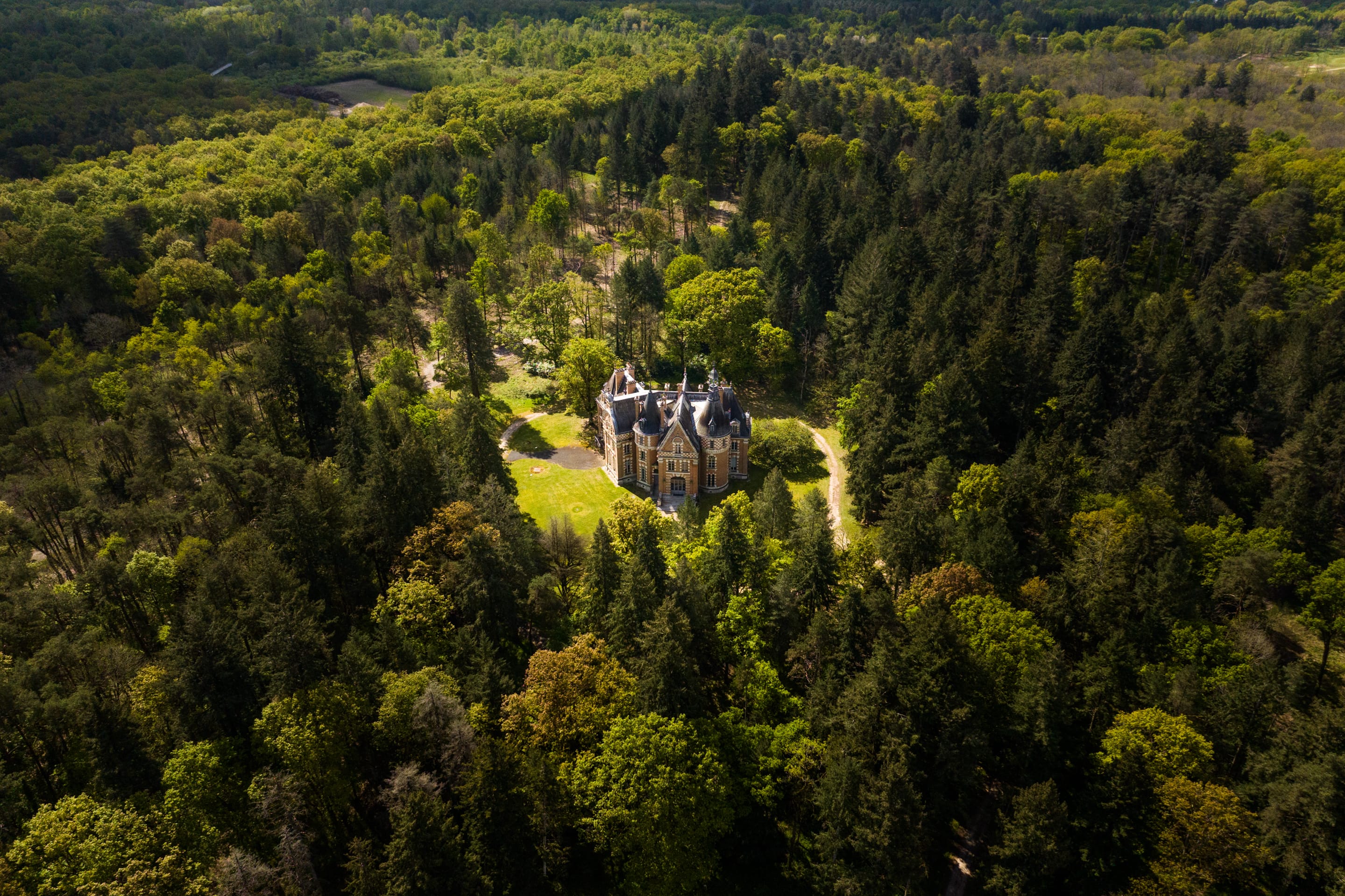 The original and beautifully preserved chateau at Les Bordes